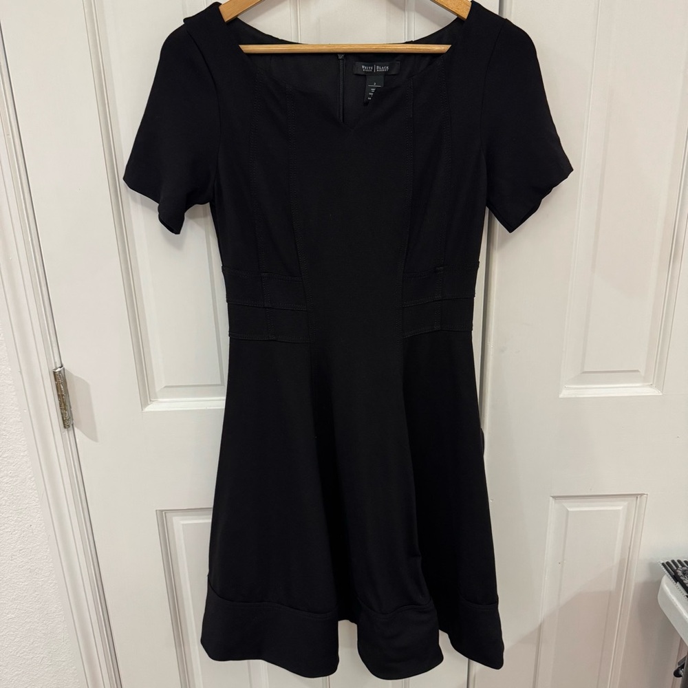 🖤 White House Black Market Fit & Flare Dress – Size 2 | Timeless‎ LBD 🖤